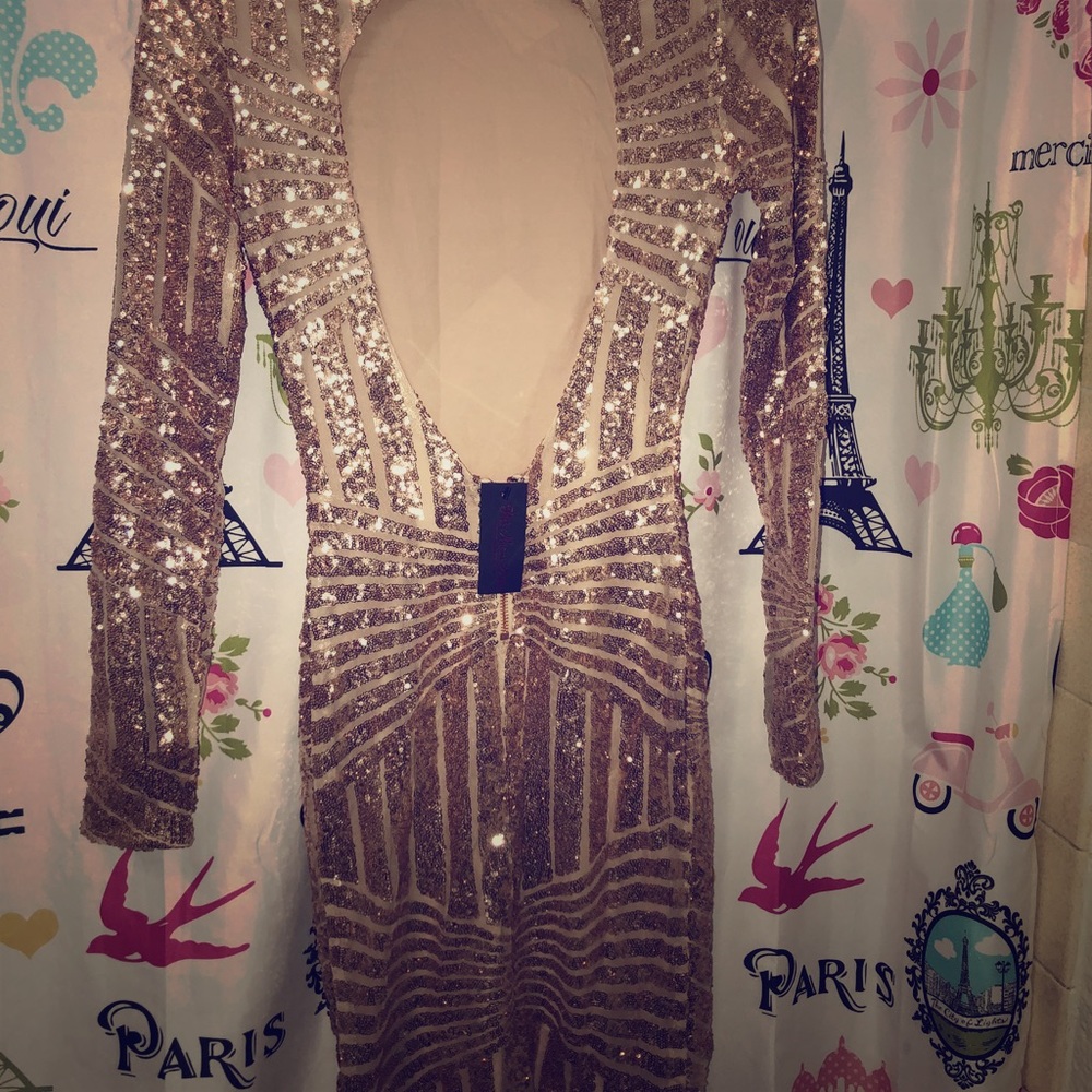 Rose gold dress